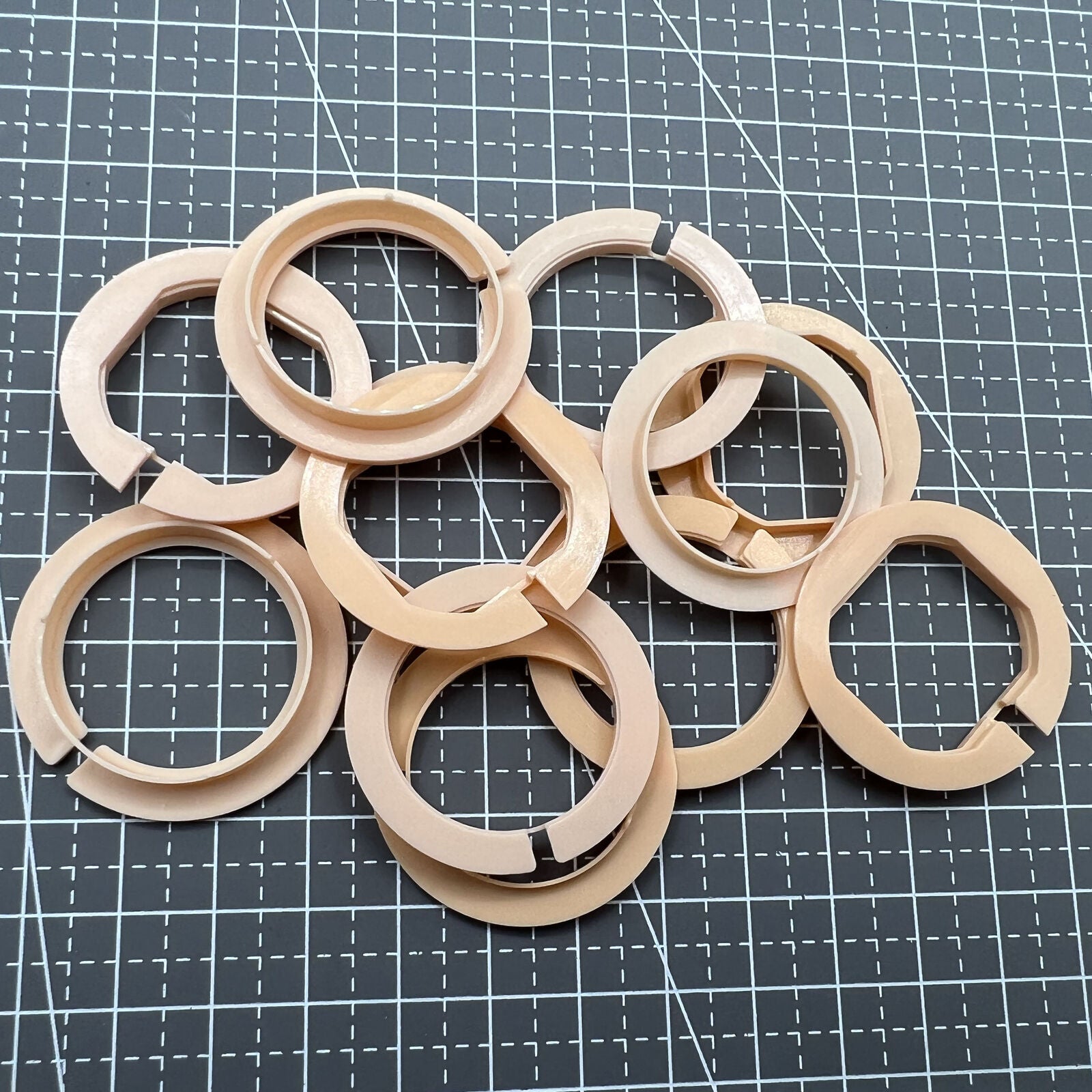 12 Pieces 5 Ligne Sizes Movement Case Spacer Casing Ring Holder ? Perf ...