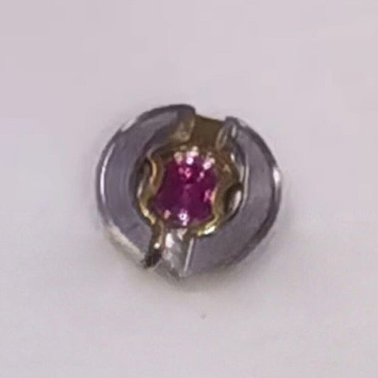 Gemstone horseshoe-shaped balance wheel shock absorber for ETA 2824 2836 watches, precise fit.
