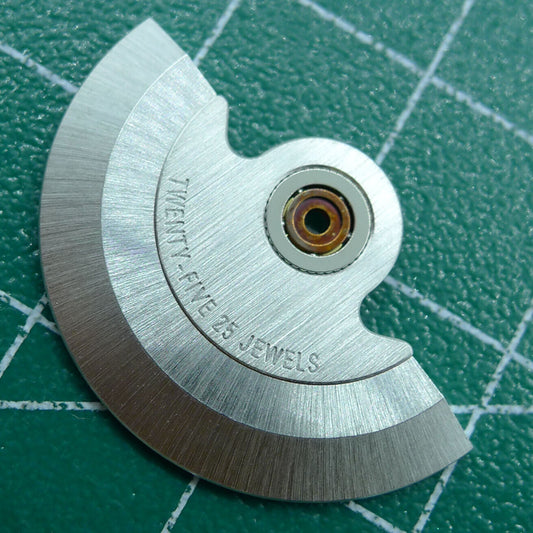 Generic PT5000 rotor oscillating weight for ETA2824 movement, ideal for watch repairs and modifications.