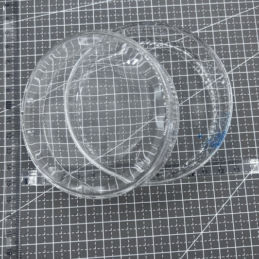 90mm Glass watch oil benzine cup with anti-leak cover, perfect for precise watch accessory maintenance.