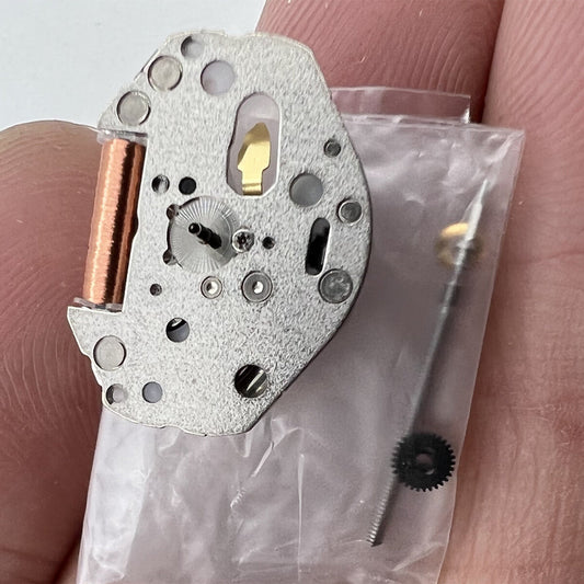 Miyota/Citizen silver quartz movement 2036 with watch stem, precision Japan-made by HCP.