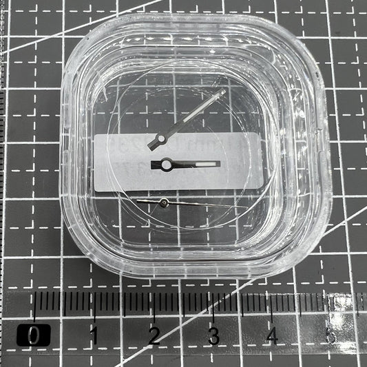 Silver and blue luminous watch hands compatible with RLX 3230 3235 mechanical movements by Generic.
