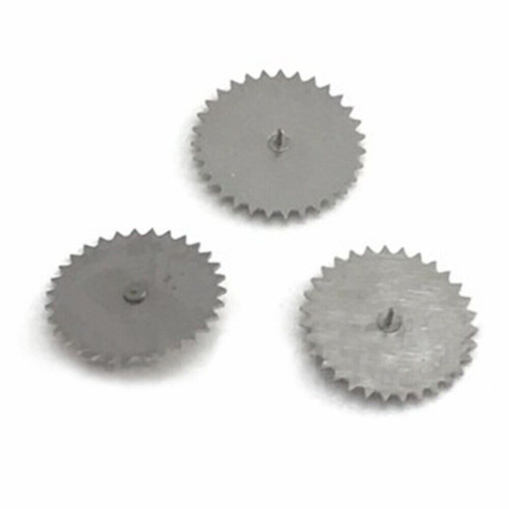 3pcs silver automatic watch wheels for Shanghai 7120 movement, compatible with China-made timepieces.