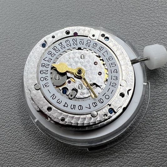 Shanghai 3285 automatic mechanical watch movement with 4 hands and GMT function for precise timekeeping.