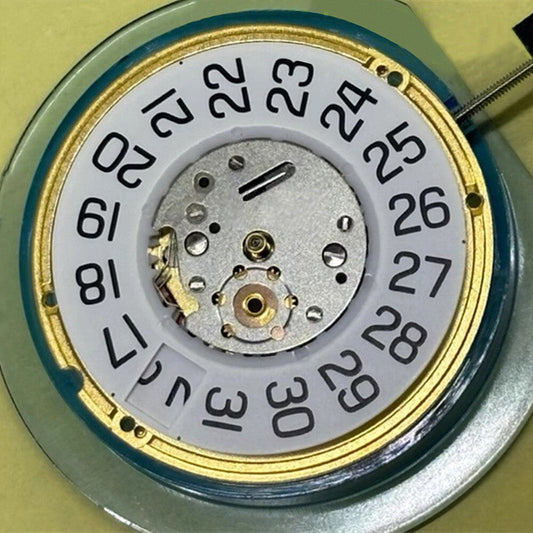Swiss Made ETA F06.161 V8 watch accessory with big date display at 3 o'clock, quartz movement.