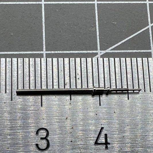 Watch winding stem for AP 3120 movement, precision replacement part for Audemars Piguet watches.