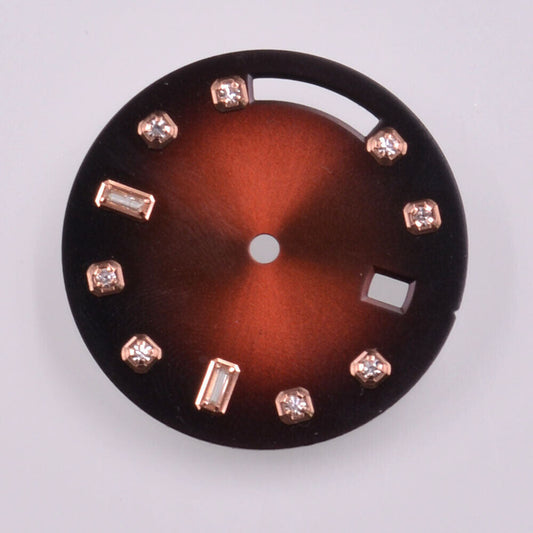 Rose Gold 28.5mm Nail Red Watch Dial for Seagull ST1644 Movement - Elegant accessory dial by Seagull.