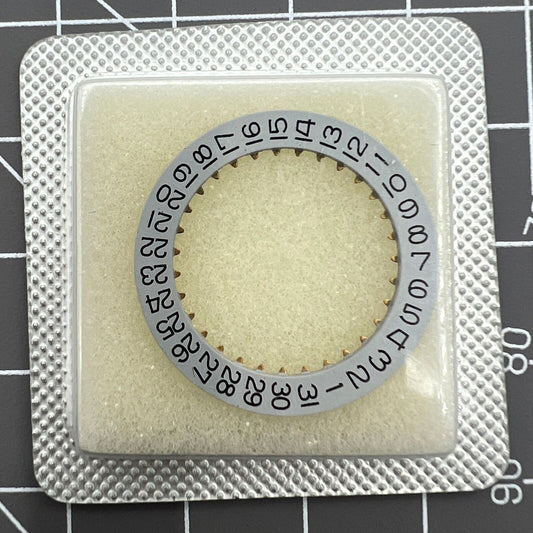 Date disk wheel for Omega 1020 1030 watch movement, precise replacement part enhancing time accuracy.