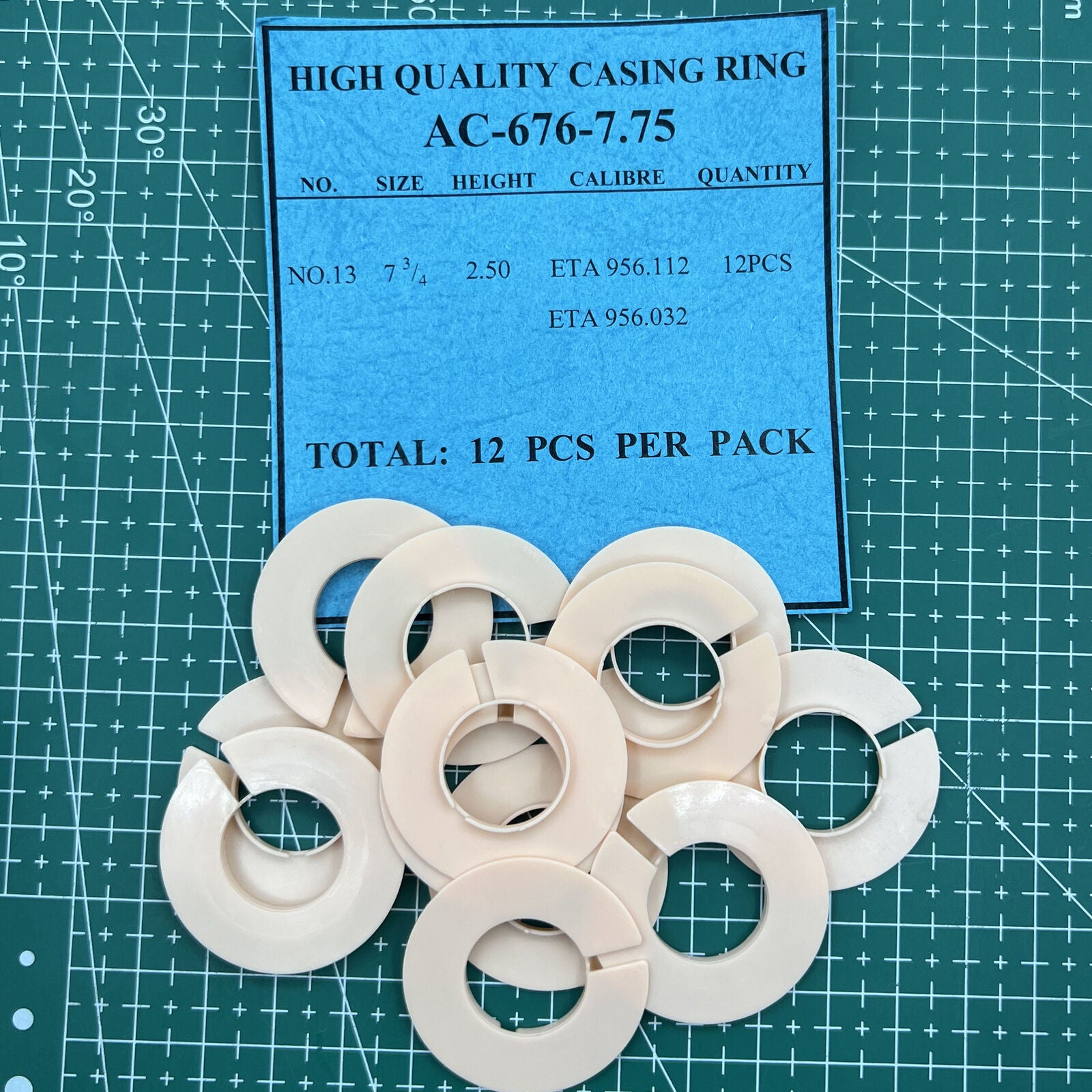 AC-676-7.75: Premium 12-Piece Movement Case Spacer Casing Ring Holder ...
