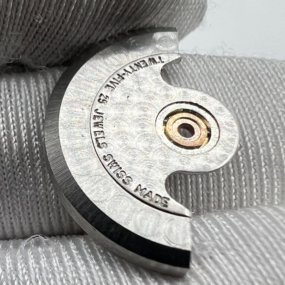 Rotor oscillating weight with ball bearing for ETA 2671 movement, high-precision watch accessory.
