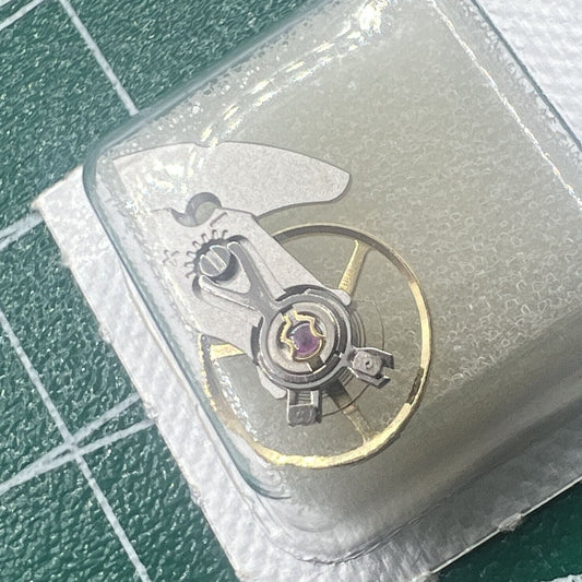 Carved Complete Balance Wheel with Splint for ETA2892A2 Movement, precision watch accessory.