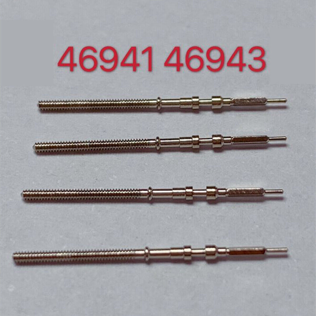 1. Set of 10 generic watch winding stems for Orient 46941 and 46943 movements.  