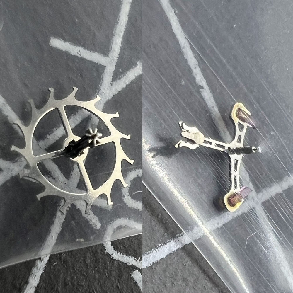 Pallet fork and escape wheel set for NH35 NH36 watch movement, compatible with various brands.