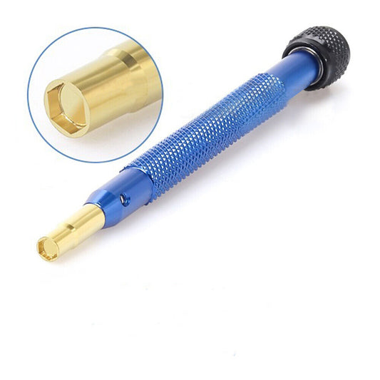 Precision Omega #6121 screwdriver with 3.5mm internal hex for watch accessory repairs.