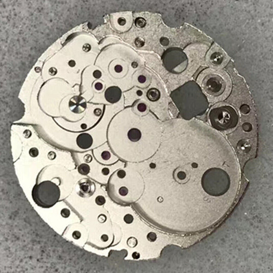 Silver main plate replacement for Miyota 8200 watch movement, durable Precision Parts