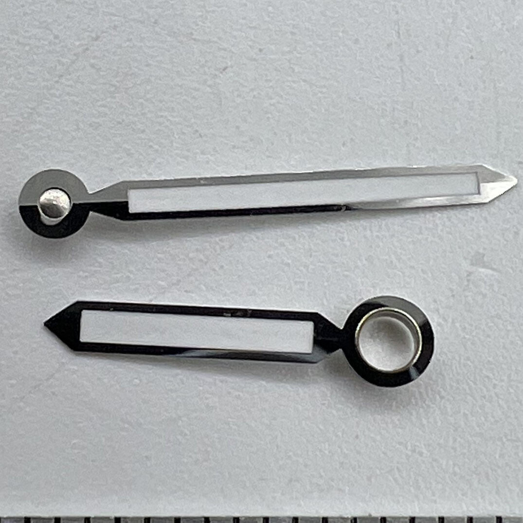 Silver-trimmed green luminous watch hands for ST3600/ST3620/ETA6497/ETA6498