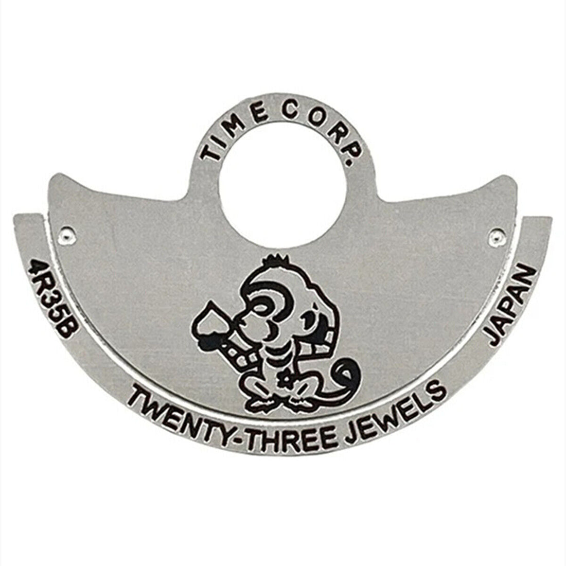 Monkey China Zodiac silver rotor overlay for NH35 NH36 4R35 watch movements, stylish accessory