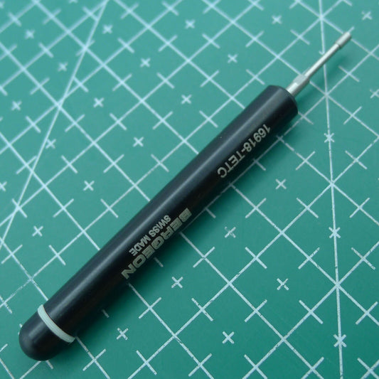 Bergeon 16918-TETC precision screwdriver for adjusting ETACHRON pitons, ideal for watchmakers.