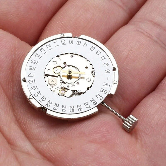 China Made Men Tianjin Seagull ST6 automatic mechanical watch movement with precision gears.