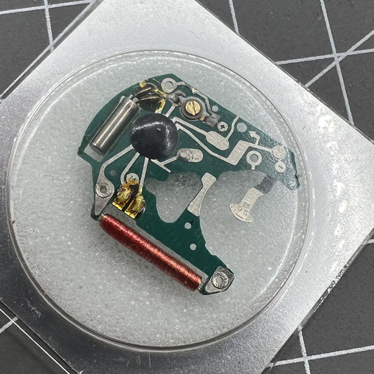 Circuit board for ETA955.112 quartz movement, compatible with 955.412 & 955.414 watch accessories.