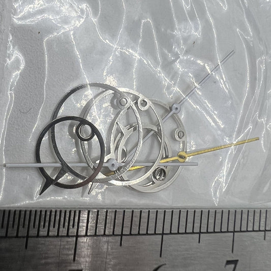 11mm pointed watch hands for Miyota 2035 movement, stylish irregular design.