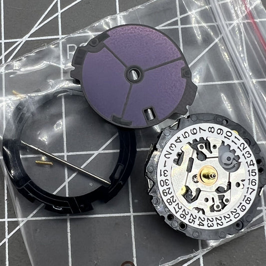 Hattori Epson TMI VS22 solar watch movement with precise quartz technology for reliable timekeeping.