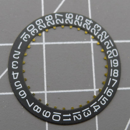 Generic Date@3/6 black date disk wheel for ETA2824-2 2892 watch movement accessories.