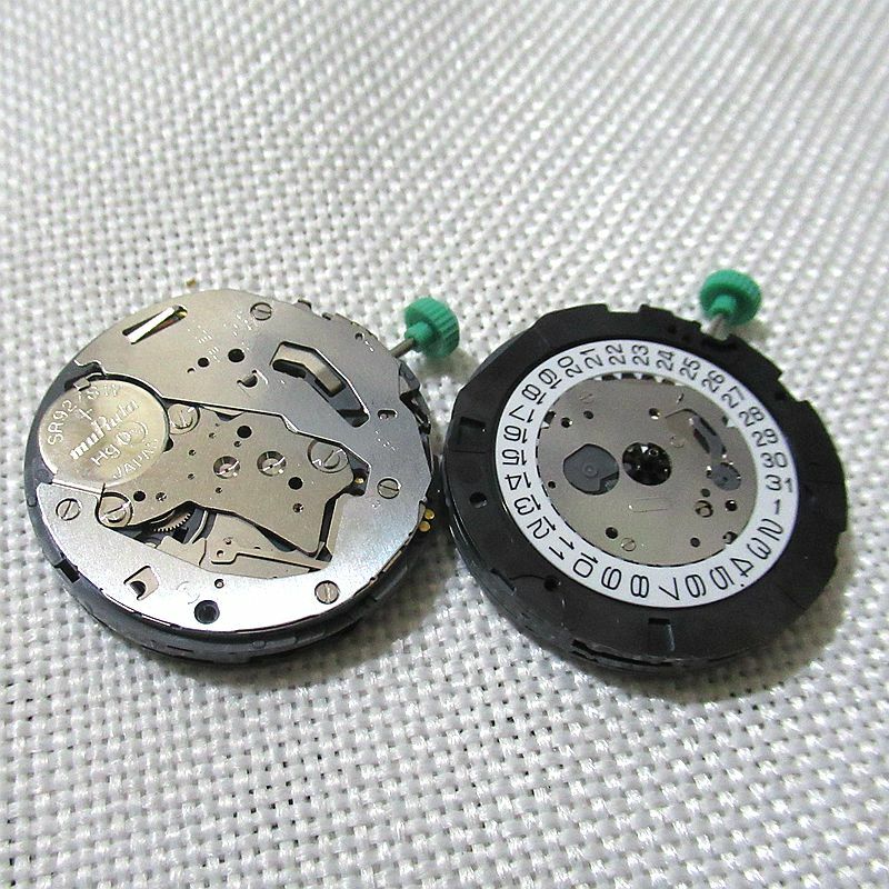 Miyota OS22 quartz watch movement with date display at 4 o'clock, precision Japanese craftsmanship