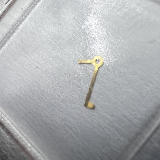 Golden movement watch part, Balance Stop Lever compatible with ETA 2892, precision spare.