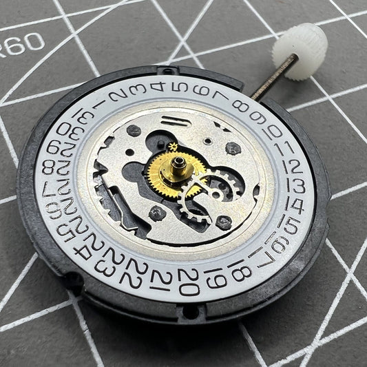ETA804.114 watch movement with quartz precision, single calendar date at 3 o'clock, reliable timing