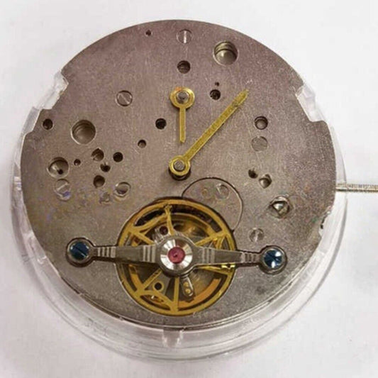 China Made L10 watch accessory showcasing automatic mechanical movement with separate hour and minute hands.