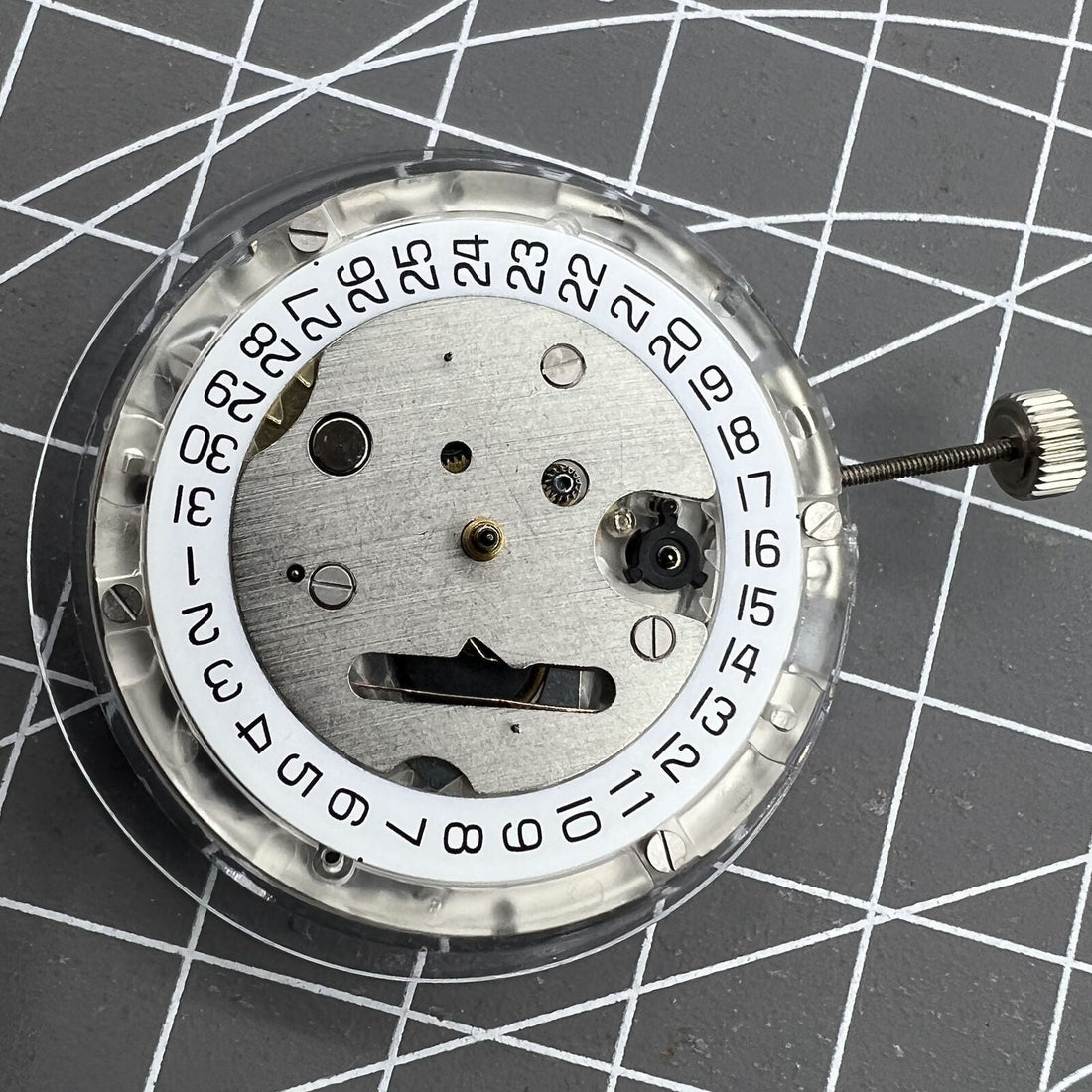 Tissot 1853 Genuine ETA C01.211 Swiss Chronograph with white dial, precise mechanical watch movement