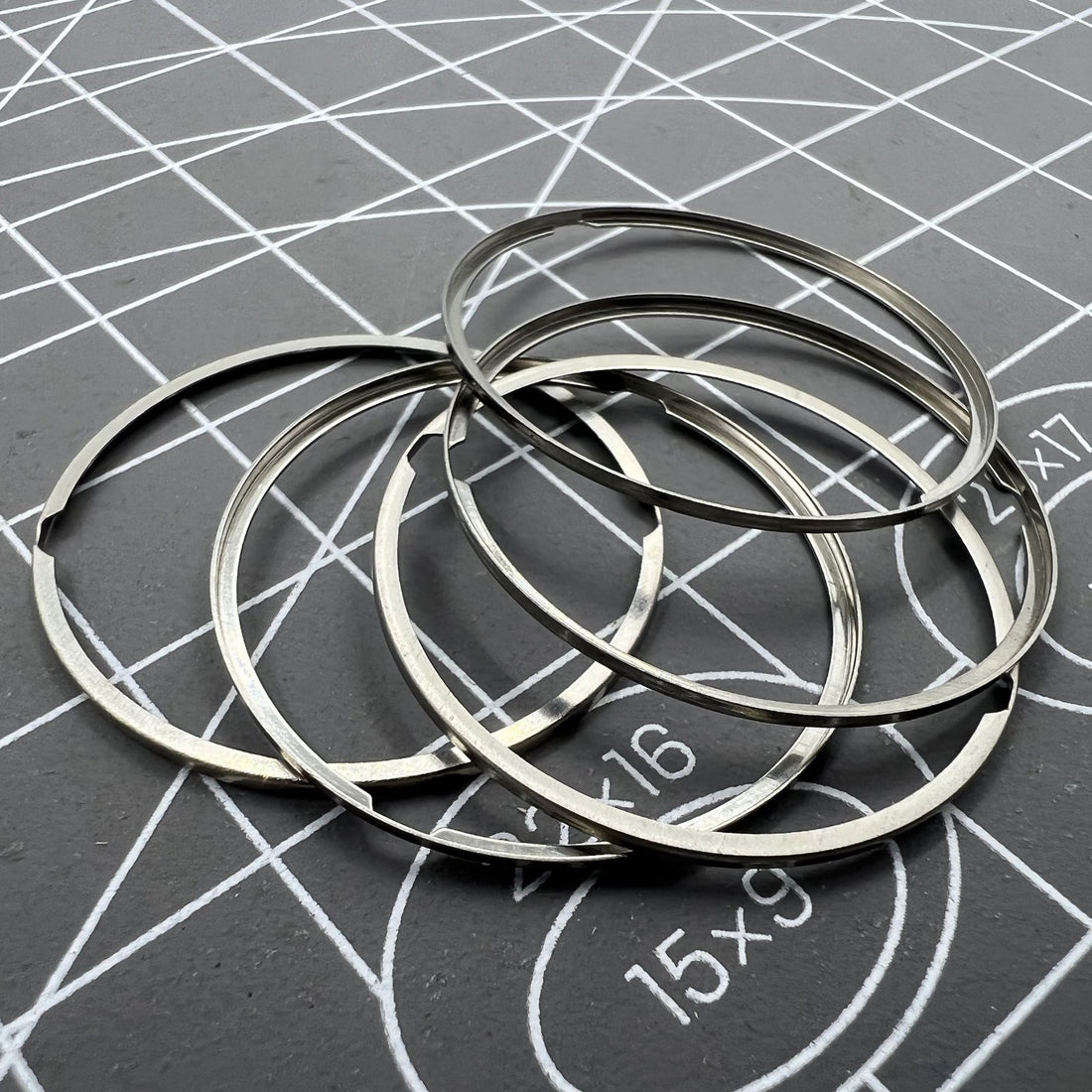 5 Steel Dial Spacer Rings for ETA 2824 2836 Watches, Durable Watch Accessory by [Brand Name]