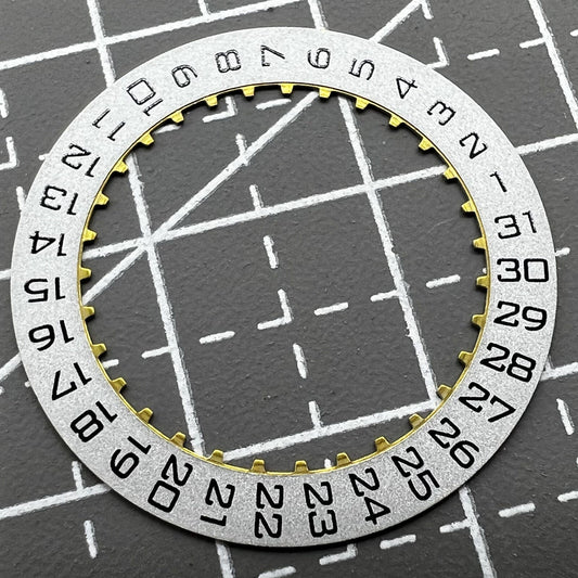 Men?s silver date disk wheel for ETA2892 and ETA2824 movements, precise watch accessory.