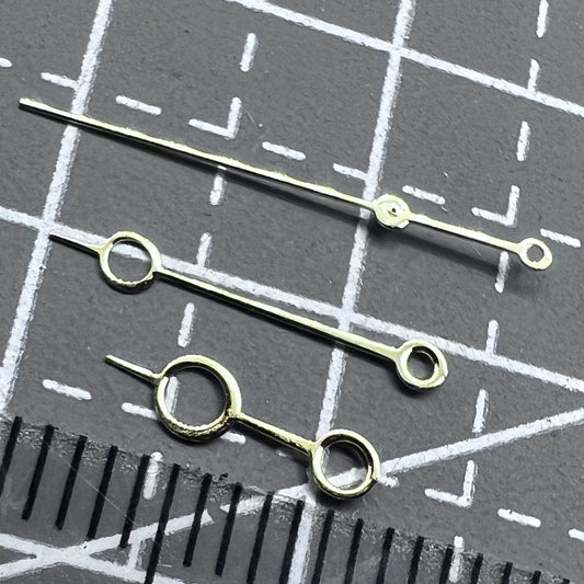 Set of 2 round hollow hour hands 12.5mm without luminous for NH35 NH36 NH38 NH72 watches
