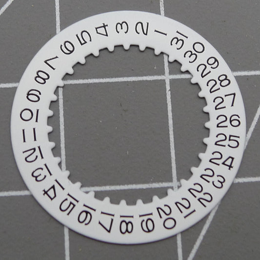 White date disk wheel for RLX 3235 watch movement, essential replacement part for accurate date display.