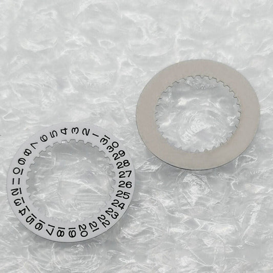Replacement white date disk wheel for RLX 3135 movement, compatible with China-made watch accessories.