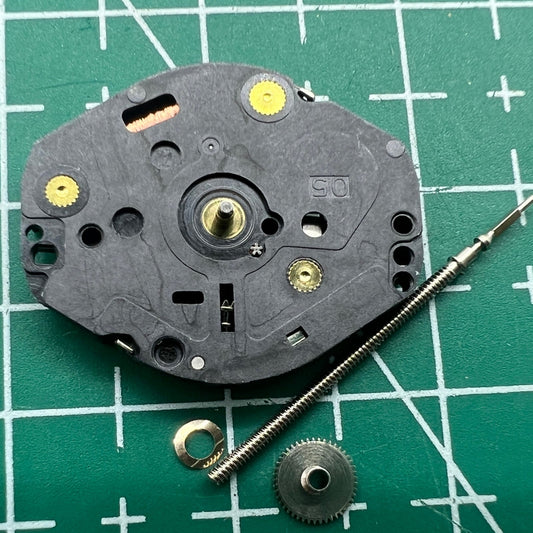 Hattori Epson TMI VX50 quartz watch movement, Japan-made precision for reliable timekeeping.