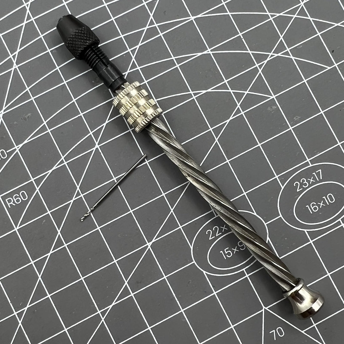Swiss Bergeon 1844-21 Drill Chuck Cutter for precise watchmaking tool regulation and drilling tasks.