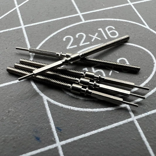 Set of 5 replacement watch movement winding stems compatible with ST2555 model by [Brand].