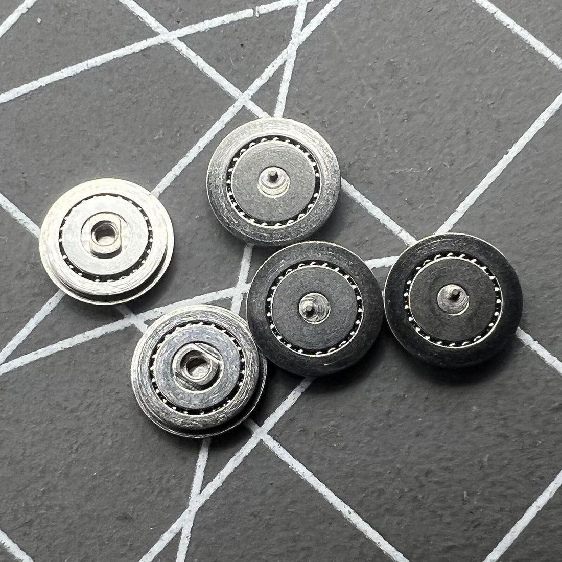 Close-up of Ball Bearing Replacement for 46941 46943 watch movements ? precise spare part.