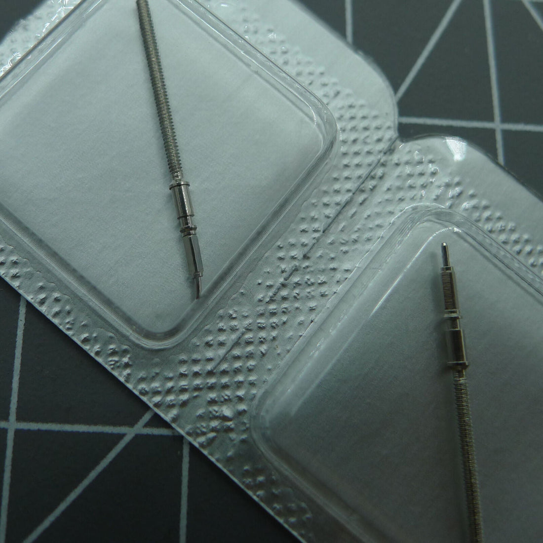 Set of 5 replacement watch winding stems for ETA C07.111 movement, durable and precise fit.