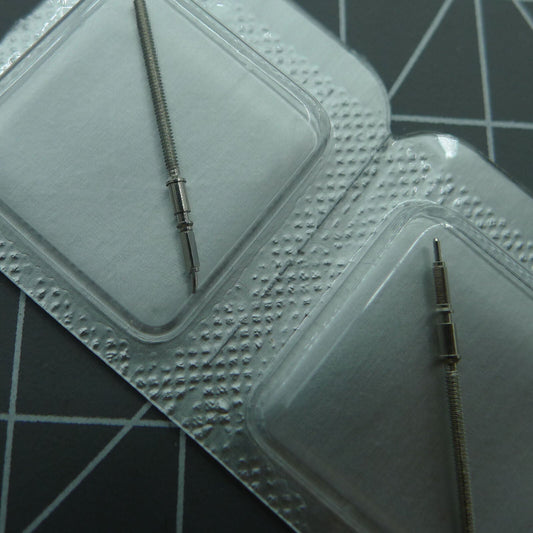 Set of 5 replacement watch winding stems for ETA C07.111 movement, durable and precise fit.