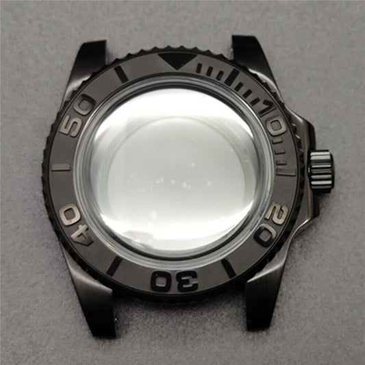 Watch Case Hardened convex bubble mirror case for NH35/NH36/NH39/NH38 movements, durable accessory.