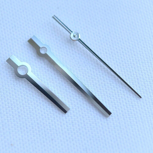 13.5mm silver watch hands for 3230/3235 mechanical Datejust movement by Generic brand.