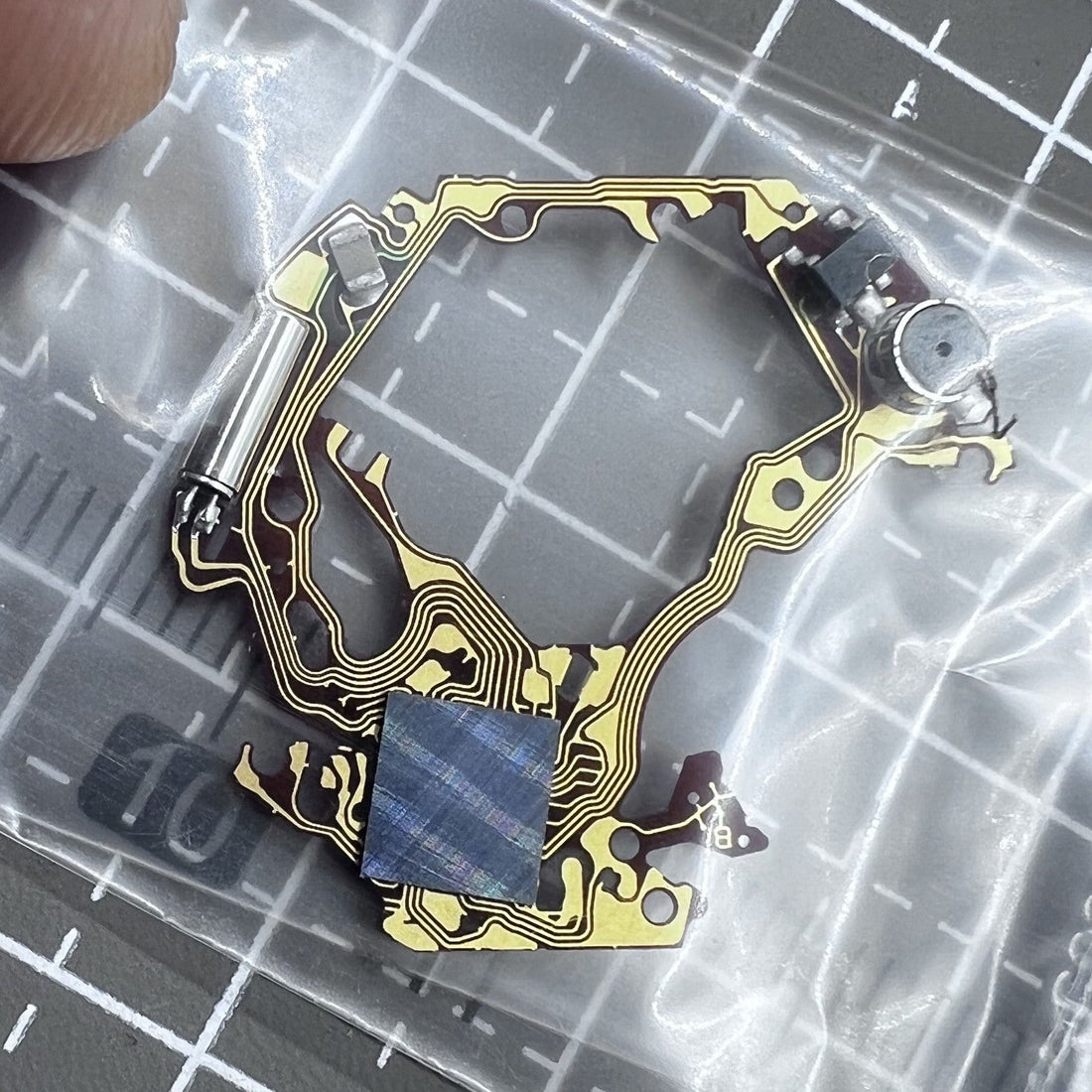Seiko 5T52B quartz movement circuit board, genuine Japan part for accurate timekeeping.
