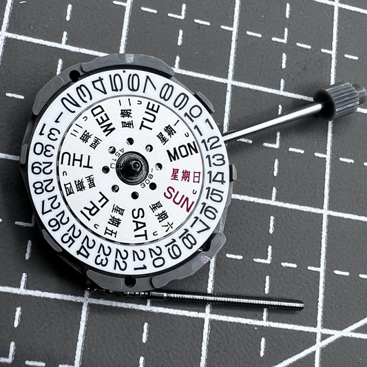 Japan Miyota GL02 quartz movement with day-date function, replacement for GL00 model, precise watch accessory.
