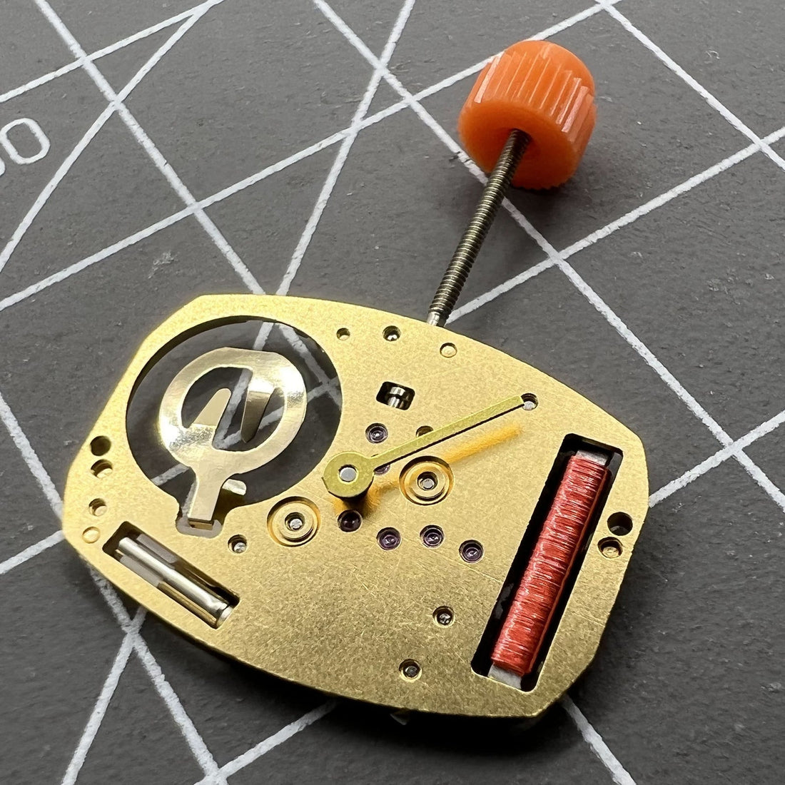 Swiss ETA 282.002 quartz watch movement with 2 hands, precision Swiss Made for watch repair and accessories.