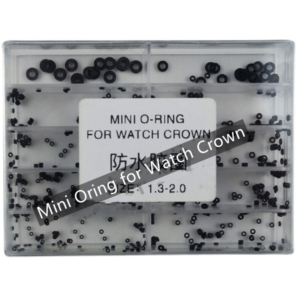 Rubber watch crown seal O-ring #1302 for waterproof watch gasket, durable replacement accessory.