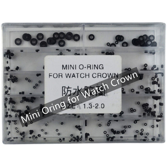 Rubber watch crown seal O-ring #1302 for waterproof watch gasket, durable replacement accessory.